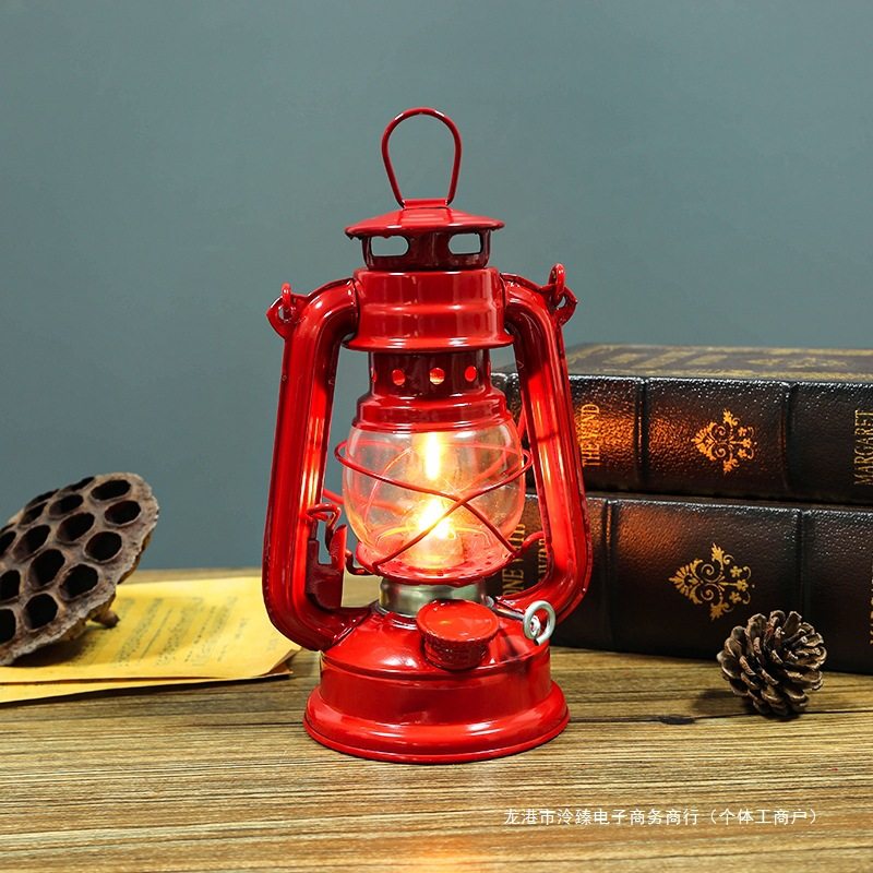 Retro Old-Fashioned Kerosene Lamp, Fire Water Oil Lamp, Pony Lamp, Outdoor Lighting, Housewarming Portable Lamp, Camping Style Lamp