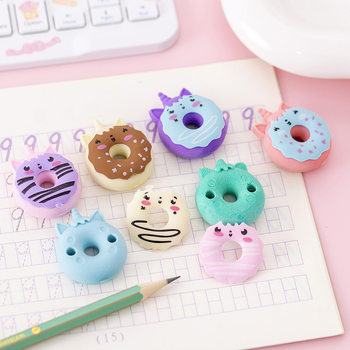 48 doughnut eraser unicorn elementary school student class activity Festival Prize kindergarten cute small gift