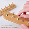 Japanese Manicure Practice Base Log Minimalist Style Nail Holes Metal Nail Holes Nail Holes Wearing Nail Strike Plate Tools