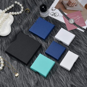 New Multi-Specification Jewelry Box, Ring, Necklace, Bracelet, Jewelry Packaging Box, Simple Pure Color Heaven and Earth Cover Gift Box
