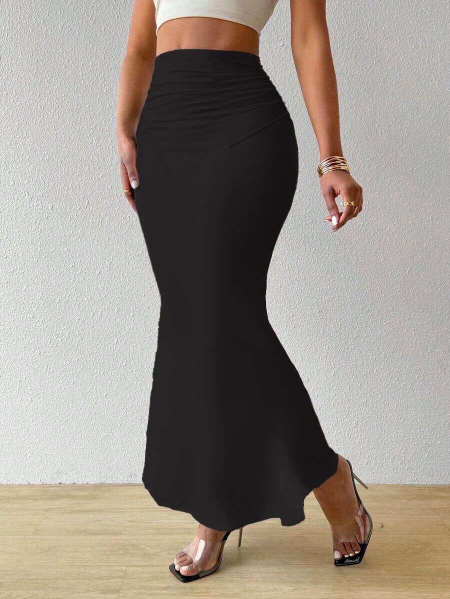 High Waisted Pencil Skirt Slimming Zebra Print Fishtail Design Comfortable Fit Perfect for Parties and Events