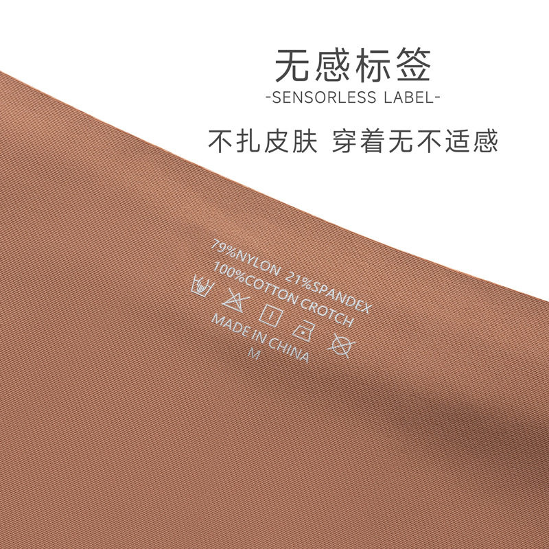 Cross-border foreign trade wholesale pants plus size simple cotton crotch briefs breathable ice silk seamless low waist underwear women