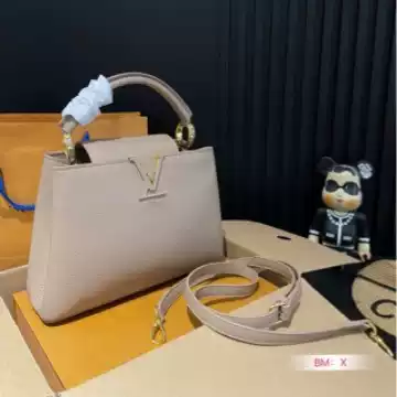 24 New Women's Bag Elegant Commuter Shoulder Crossbody Bag Litchi Pattern Four-leaf Clover Handbag Killer Bag Lady