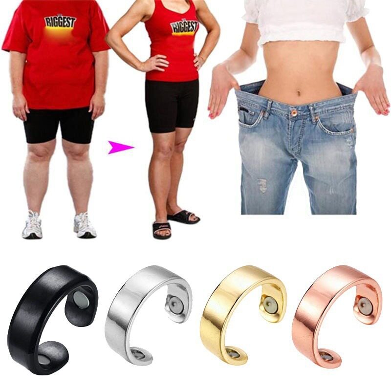 Wish Aliexpress Ebay Personalized Ring Magnetic Health Care Ring Rose Gold Creative Jewelry European and American Open Ring