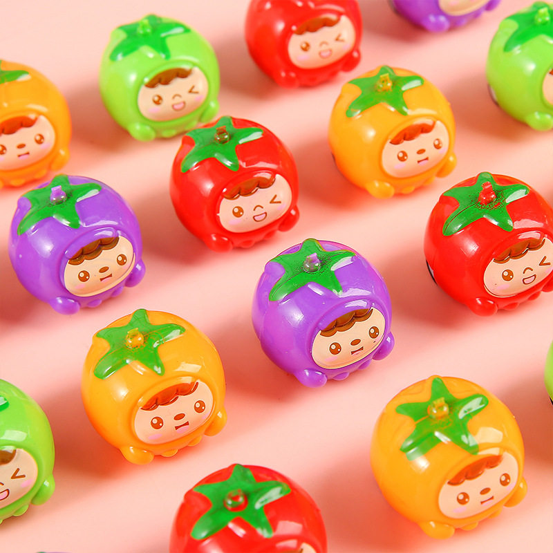 อาหารและของเล่นสร้างสรรค์MINI Green Appleผลไม้ดึงกลับรถgasha...