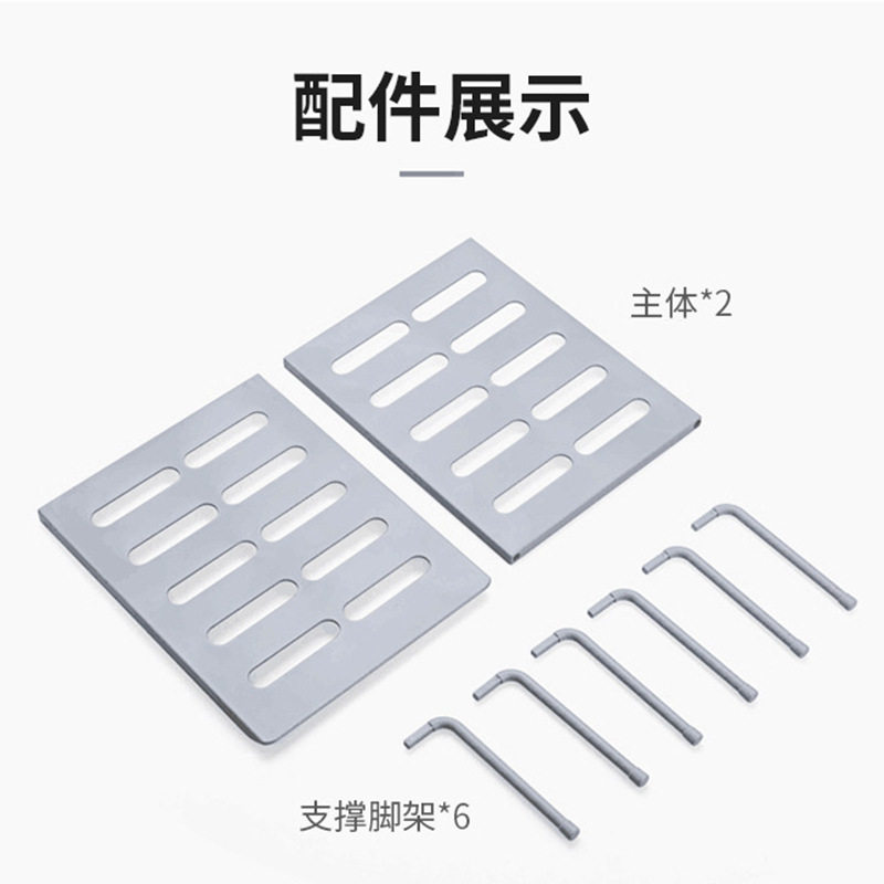 Kitchen Storage Rack Wholesale Plastic Space-saving Punch-free Home Wardrobe Dormitory Shoes Slippers Storage Laminated Rack