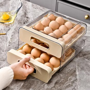 Egg storage box refrigerator special basket holder household drawer food grade sealed fresh-keeping kitchen organizing artifact