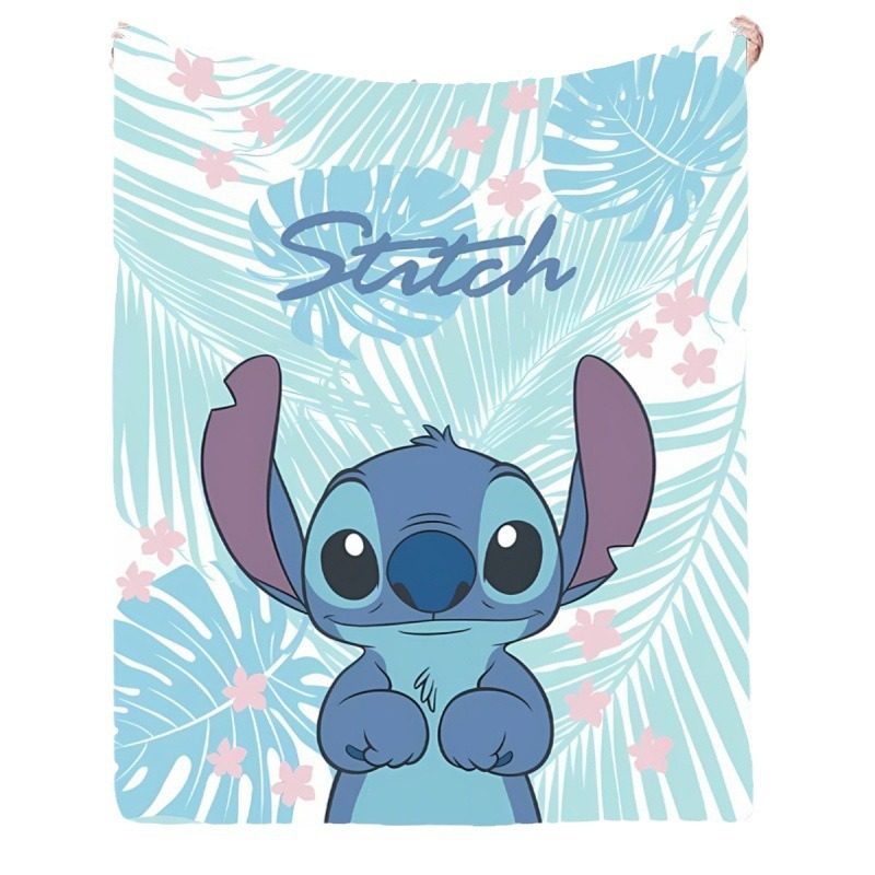 Stitch Cross-border TEMU Explosions Blanket Cartoon Printing Stitch Animation Flannel Blanket Sofa Blanket