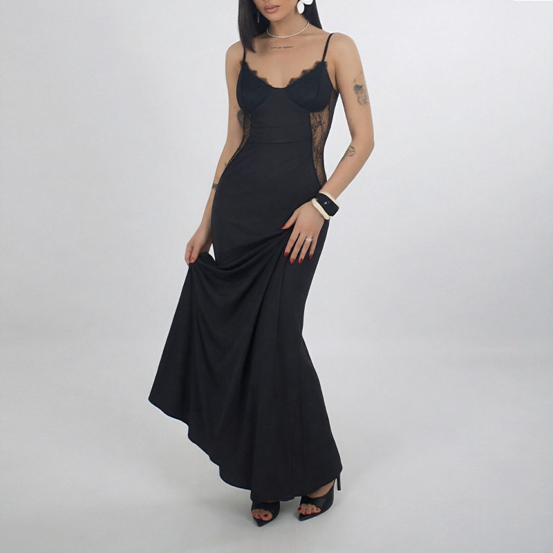 Lace Slip Dress Elegant Design Bodycon Fit Summer Fashion Perfect for Parties and Events Wholesale Available