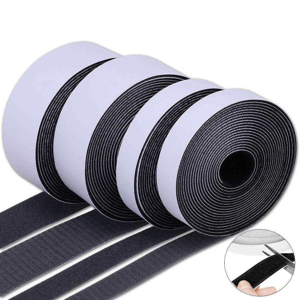 Cross-Border Hot-Selling Product: 5m Pack of Adhesive-Backed Velcro, Self-Adhesive Fasteners for Cars, Sofas, Screens, and Door Curtains