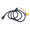 HD HDMI to 3RCA cable 1.5 m gold-plated HDMI to AV cable HDMI to three color difference cable audio cable