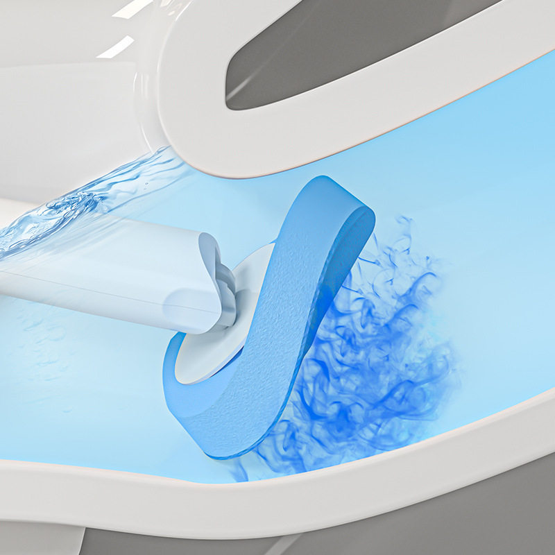 Suction Cup Disposable Toilet Brush Wall-mounted Rotatable Household Toilet Toilet Cleaning Brush