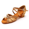 Girls Latin Dance Shoes Soft Sole Low Heel Girls Dance Shoes Children Wear-resistant Performance Cha Dance Shoes