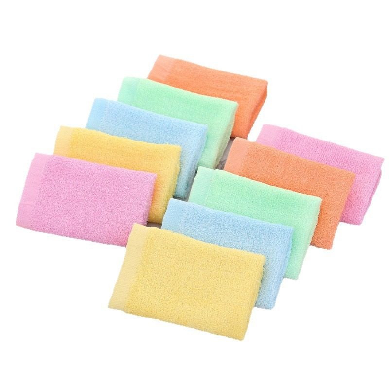 Hand towel bamboo fiber baby wash baby kindergarten children's small towel beauty towel absorbent face towel wholesale