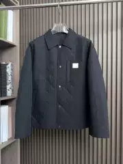 Correct Version 25D Home Autumn and Winter Imported Fabric Cotton Jacket Diamond Quilted Jacket Business Casual Work Clothing Style