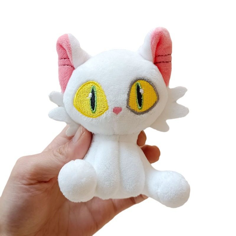 Creative plush bell Bud travel doll pendant keychain left minister Cat schoolbag hanging plush toy doll