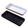 Japanese Creative Melamine Tray Rectangular Imitation Porcelain Tray Kitchen Seasoning Tray Toothbrush Holder Water Cup Tray Hotel Toothbrush