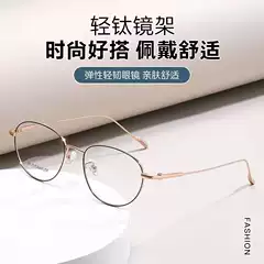 Ultra-Light Eyeglass Frames Pure Titanium Personalized Cat-Eye Frames Karin Edell Same Style 98670 Women's High-End Atmosphere 53 Wholesale