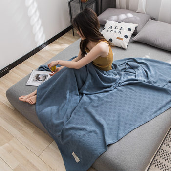 2022 New Thickened Solid Color Blanket Nap Sofa Air Conditioning Blanket Foreign Trade Towels Leisure Travel Blanket