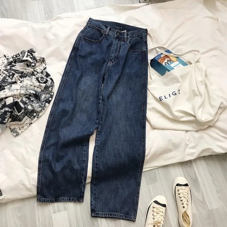High Waisted Wide Leg Jeans for Women Loose Fit Flattering Draping Spring Fall Style Wholesale Available