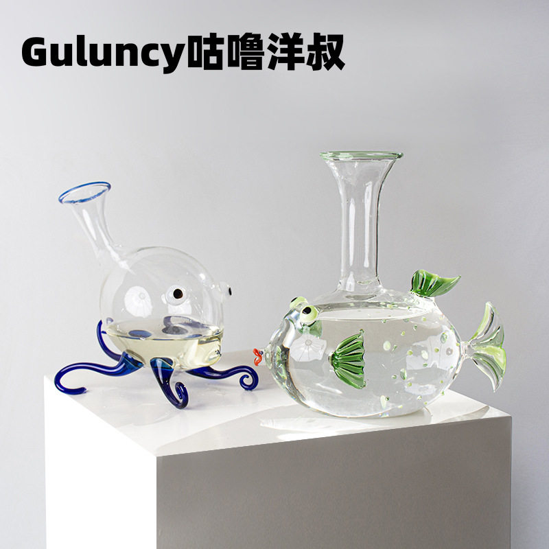 Waterfall wine decanter fast household suit luxury high-end glass wine pouring wine wine storage wine distribution wine pot