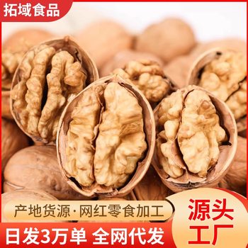 Fresh Xinjiang Direct Supply 185 Paper-Thin Walnuts, New Specialty Thin-Skinned Original Flavor Snacks for Children, Hand-Peeled and Handmade