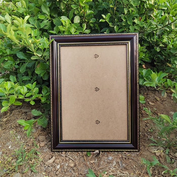 Solid Wood Dark Red Photo Frame for the Elderly, Home Display, Wall Hanging, Photo Studio Photo, Gold Wine Red, Black Photo Frame