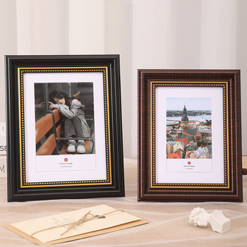 Customized European-Style Vintage Photo Frame 6-Inch 7-Inch 8inch 10inch Wedding Photo Wall Hanging A4 Picture Frame A4 Tabletop Empty Frame