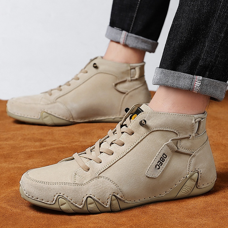 Giày Boot Martin Nam Chất Liệu Da Bò Big Size Ngoại Cỡ