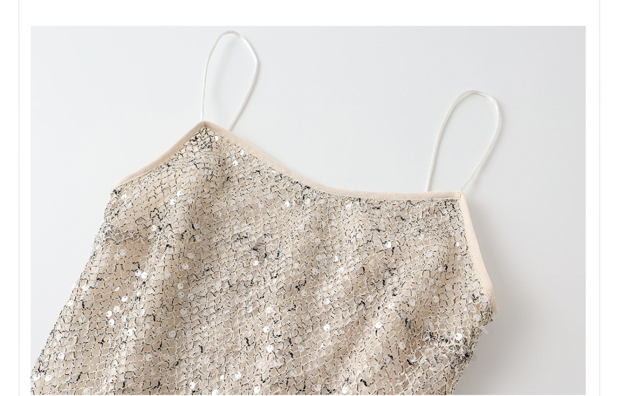 Bộ đầm dài kèm áo khoác ngoài đính sequin thêu nổi bật — Áo khoác (giao hàng trong 7 ngày), Áo khoác (vận chuyển trong cùng ngày), Váy yếm (giao hàng trong 7 ngày), Váy yếm (giao hàng trong ngày)
