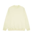 460gsm pure cotton crew neck tee - off-white, runs large