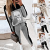 (Suit) 2020 European and American New Style High-Neck Long Pants Casual Two-Piece Set Autumn and Winter Sweatshirt for Women Ys2455 Fashionable Casual