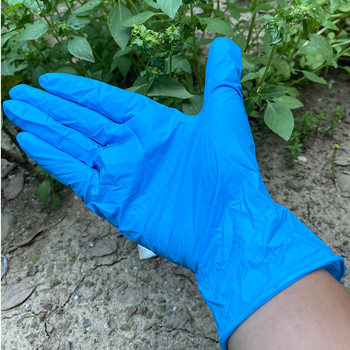 Brand New Blue Nitrile Gloves 9inch Blue Ding Disposable Examination Gloves Thick and Durable Factory Price Wholesale
