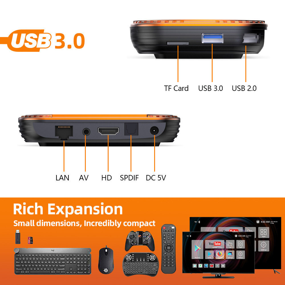 Foreign trade cross-border HK1 X4 Android 11 system TV box TV BOX S905X4 5GWiFi Bluetooth 8K