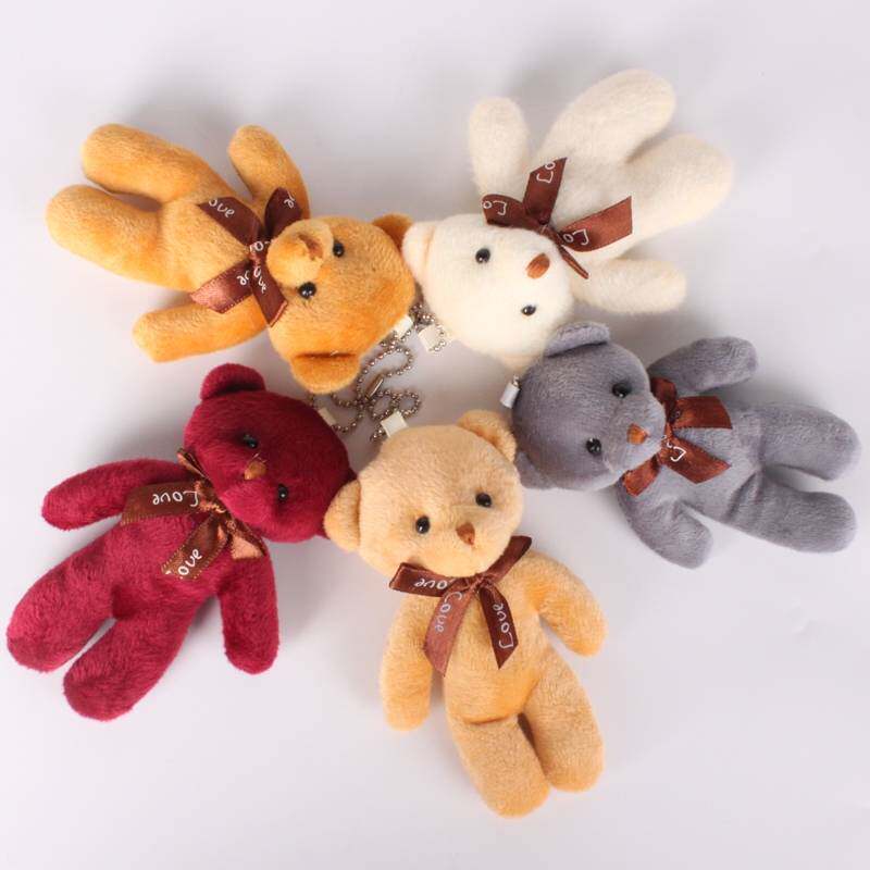 Siamese Bear Pendant Bouquet Bear Plush Toy Doll Bag Clothes...