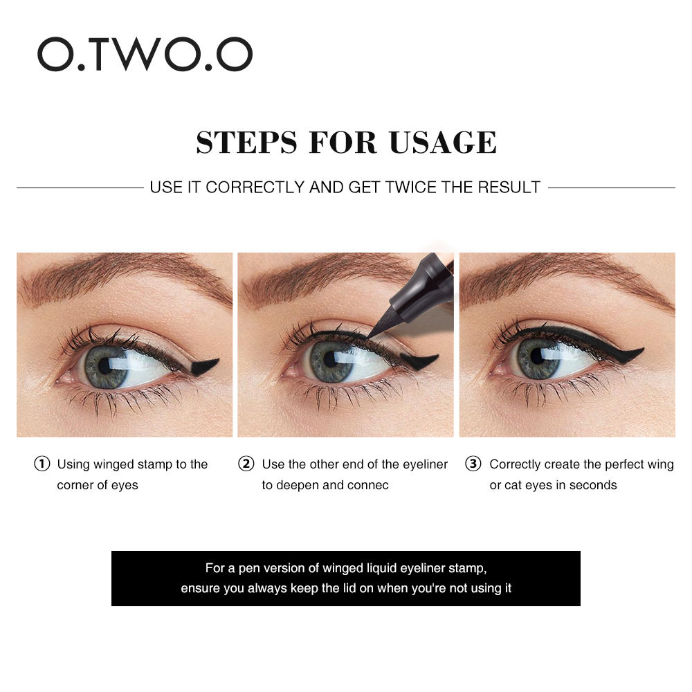 O.TW O.O charming cat eye seal eyeliner waterproof sweat-proof long-lasting non-blooming non-decolorizing eyeliner foreign trade