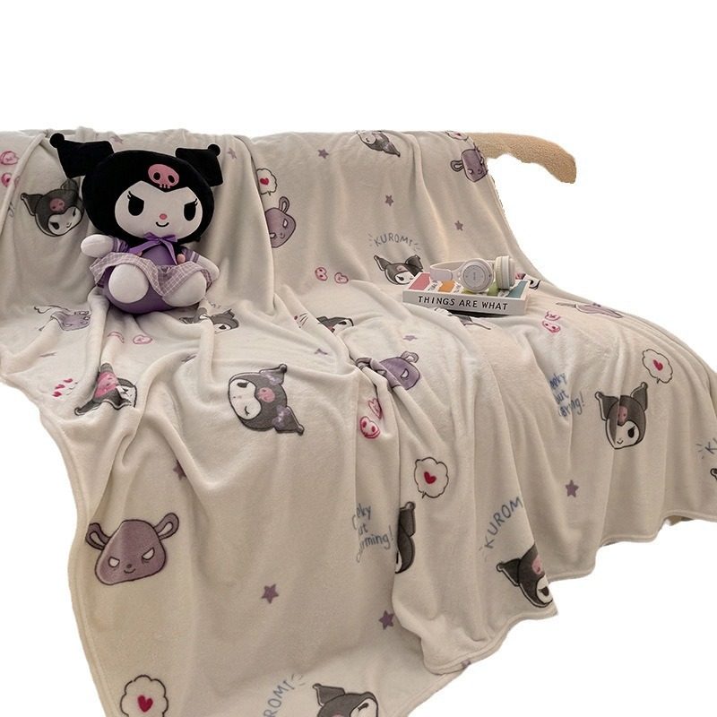Foreign Trade Cartoon Sanrio Milk Velvet Thickened Blanket Air-Conditioned Blanket Office Lunch Blanket Cross-Border Gift Wholesale Blanket