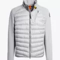 6 silver stand collar patchwork down jacket [new]