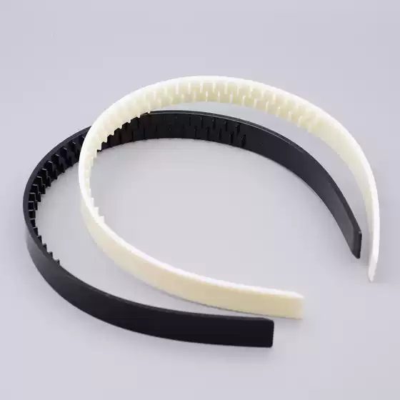 Korean Style 1/1.5cm ABS Plastic Step-Toothed Headband Base Black & White Children's Toothed DIY Craft Accessories
