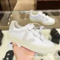 Genuine leather velcro white gray/guangzhou high quality goods