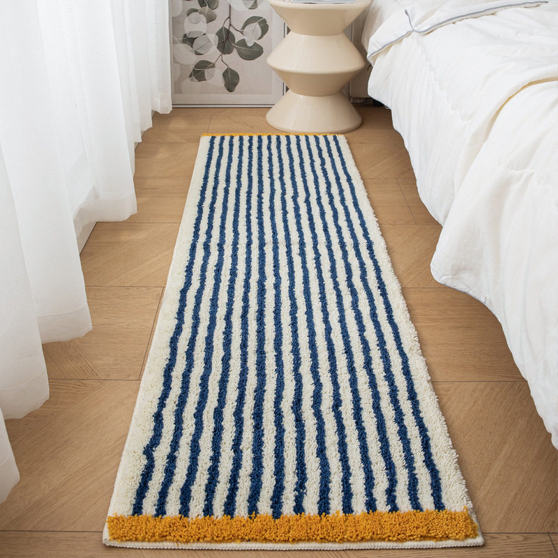 Ins Style Advanced Bedside Carpet Bedroom Thickened Bed Front Sofa Cushion Bay Window Cushion Bathroom Absorbent Non-Slip Floor Mat