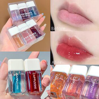 Capo Winnie Light Lip Honey Pearlescent Easy Color Rich Doodle Lip Glass Mirror Water Lip Oil suit
