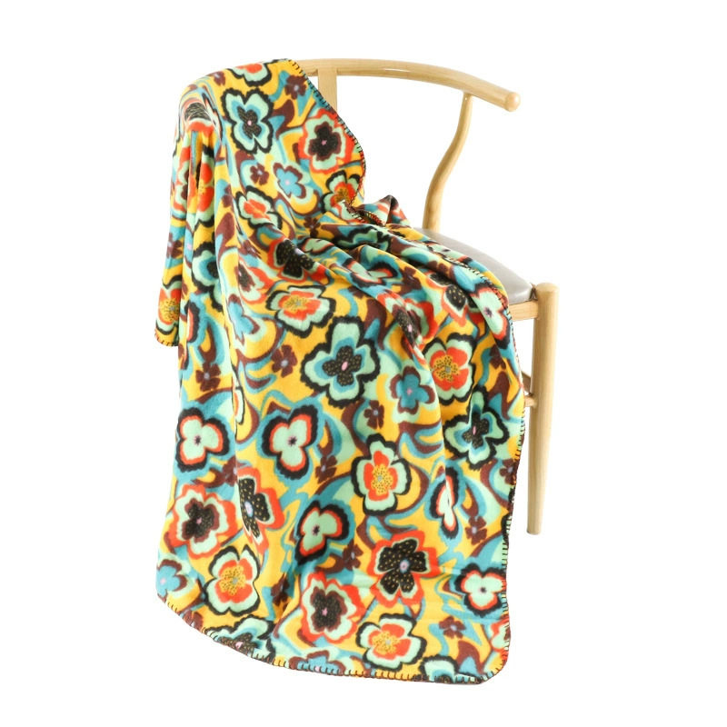 Printed Blankets Wholesale Foreign Trade Wool Blankets Gift Blankets 2024 Bed Summer Leisure Knitted Blankets Cloud Mink Velvet