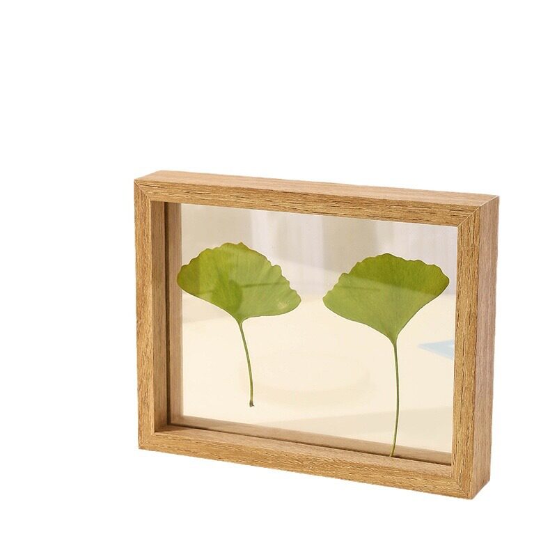 Double-sided Transparent Photo Frame Table Plant Specimen Paper-cut Wedding Happy Character Photo Frame diy Mounted Photo Frame