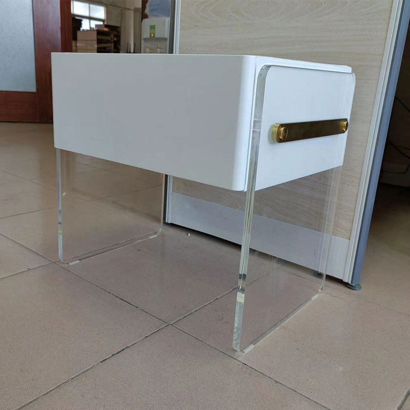 Suspension Acrylic Bedside Cabinet Modern Simple Designer Net Red Creative Hanging Storage Bedside Cabinet Factory Outlet