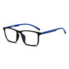 Junbo new TR90 frame myopia glasses frame ultra light memory flat glasses men's business glasses