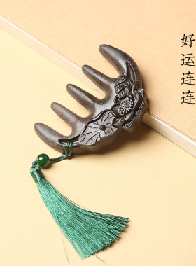 东方古典木雕沉贵花镜子