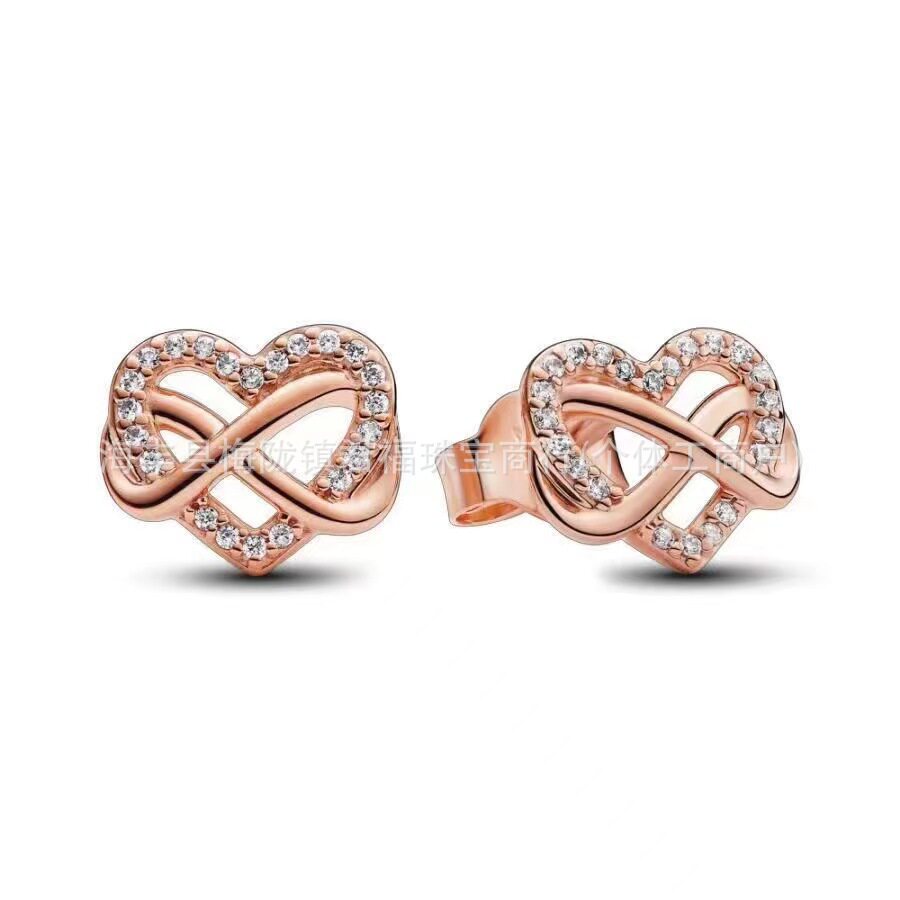 Panjia White Copper Round Pavé Penetrant Necklace Necklace I Love You Clavicle Chain Light Luxury Simple Advanced Send Girlfriend