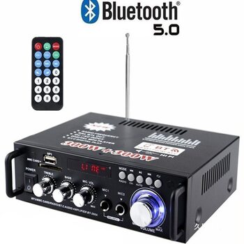 Mini small power amplifier speaker power amplification card U disk radio DC 12V 220V Bluetooth power wholesale