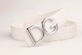 D silver buckle-white